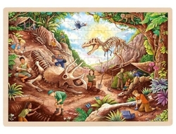 Dřevěné puzzle Dinosauří vykopávky 192 dílků