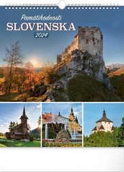 Pamätihodnosti Slovenska 2024 - nástenný kalendár