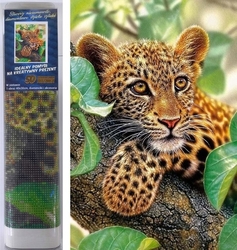Diamantové malování Leopard