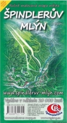 Ručně malovaná mapa města Špindlerův Mlýn