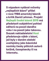 Borkovec, Petr; Gabriel, Tomáš - Nejlepší české básně 2015