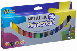 LITTLE BRIAN PAINT STICKS metalické barvy, 12-pack
