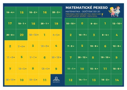 Staněk, Martin - Pexeso Matematika Odečítání v oboru do 20