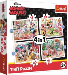 Puzzle Minnie s přáteli 4v1