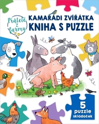 Braun, Sebastien - Kamarádi zvířátka kniha s puzzle
