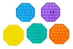 Bubble pops Antistresová společenská hra 5 barev Oktagon