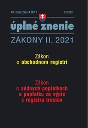 Aktualizácia II/11 2021 Obchodný register