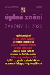 Aktualizace 2022 III/2 – o státní sociální podpoře