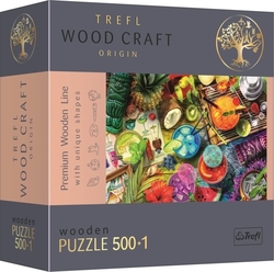 Dřevěné puzzle Barevné koktejly 501 dílků