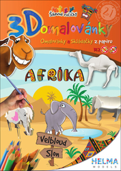 3D omalovánky Afrika