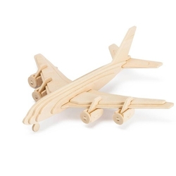 Dřevěné 3D puzzle Civilní letadlo