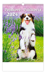 Pejskové/Psíčkovia - nástěnný kalendář 2024