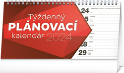 Plánovací kalendár riadkový 2024 - stolový kalendár