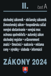 Zákony 2024 II A  Obchodné a občianske právo