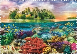 Crazy Shapes puzzle Tropický ostrov 600 dílků