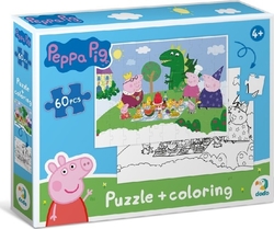 Oboustranné puzzle Prasátko Peppa Piknik