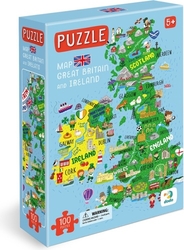 Puzzle Mapa Velké Británie a Severního Irska