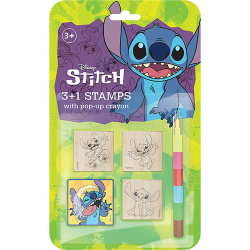 Razítka 3+1 s voskovkou Lilo &amp; Stitch