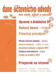 Mintál, Ján; Kolembus, Anton; Brnová, Miroslava; Matlovičová, Iveta; Hrtánek,... - DUO 5-6/2025 – Dane, účtovníctvo, odvody bez chýb, pokút a penále