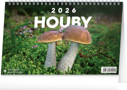 Houby 2026 - stolní kalendář