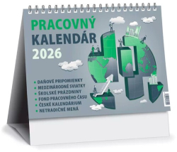 Pracovný kalendár 2026 - stolový kalendár