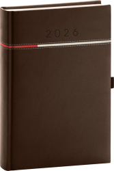 Denní diář 2026 Tomy hnědo-červený