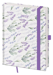 Týdenní diář 2027 B6 Vario Lavender s gumičkou