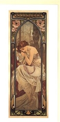 Blahopřání Alfons Mucha - Night´s Rest