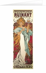 Blahopřání Alfons Mucha - Champagne Ruinart
