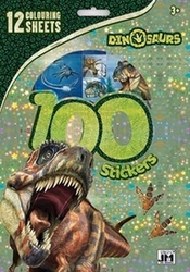100 samolepek Dino