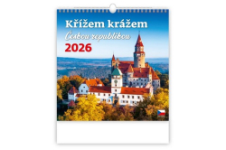 Kalendář 2026 - Křížem krážem Českou republikou (jmenné kalendárium)