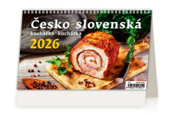 Kalendář 2026 - Česko-slovenská kuchařka/kuchárka - stolní