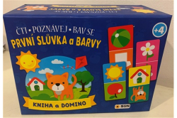 První slůvka a barvy - kniha a domino