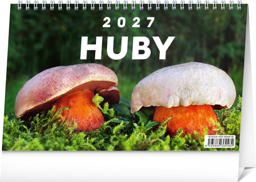 Huby 2027 - stolový kalendár