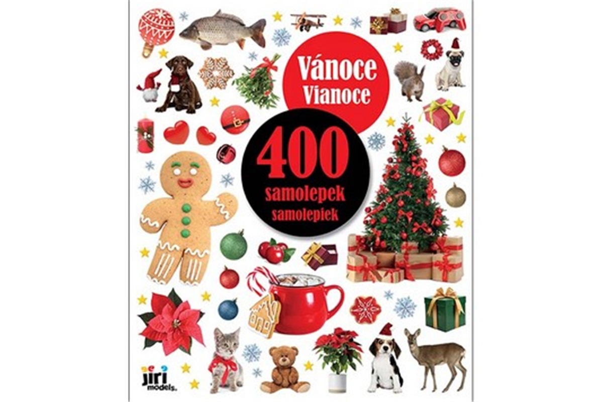 400 samolepek Vánoce