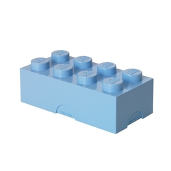LEGO box na svačinu světle modrá