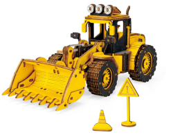 3D dřevěné puzzle Buldozer