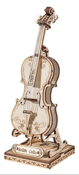 3D dřevěné puzzle Violoncello